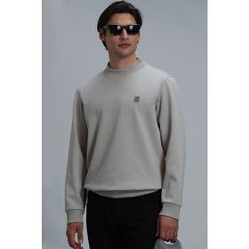 Lufian 112030127 Bej Erkek Sweatshirt