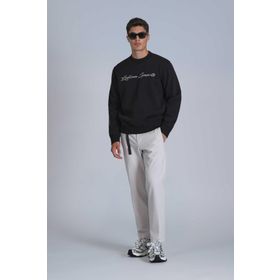 Lufian 112030137 Siyah Loved Erkek Sweatshirt