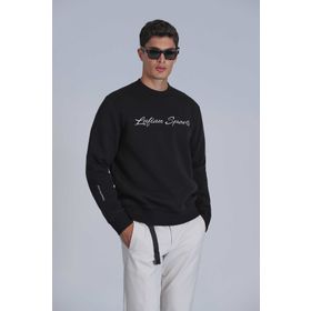 Lufian 112030137 Siyah Loved Erkek Sweatshirt