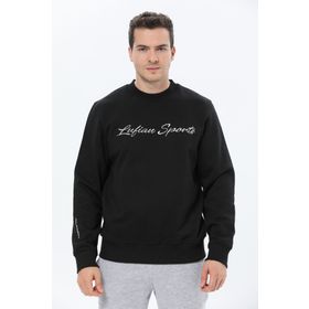 Lufian 112030137 Siyah Loved Erkek Sweatshirt