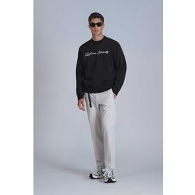 Lufian 112030137 Siyah Loved Erkek Sweatshirt
