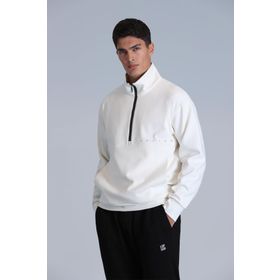 Lufian 112030142 Kırık Beyaz Erkek Sweatshirt