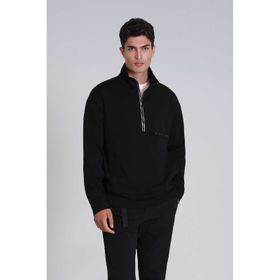 Lufian 112030142 Siyah Howe Erkek Sweatshirt