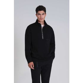 Lufian 112030142 Siyah Howe Erkek Sweatshirt