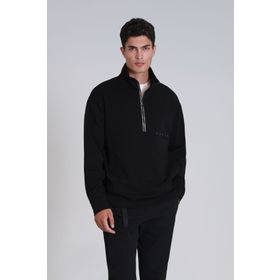 Lufian 112030142 Siyah Howe Erkek Sweatshirt