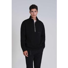 Lufian 112030142 Siyah Howe Erkek Sweatshirt