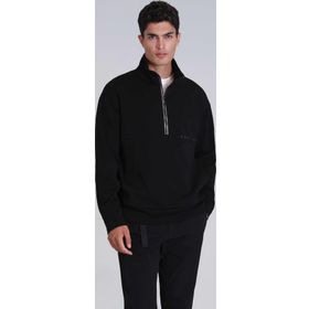 Lufian 112030142 Siyah Howe Erkek Sweatshirt
