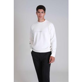 Lufian 112030144 Squıre Kırık Beyaz Erkek Sweatshirt