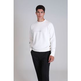 Lufian 112030144 Squıre Kırık Beyaz Erkek Sweatshirt