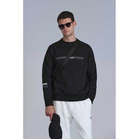Lufian 112030144 Squire Siyah Erkek Sweatshirt