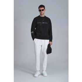 Lufian 112030144 Squire Siyah Erkek Sweatshirt