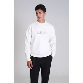 Lufian 112030145 Luther Kırık Beyaz Erkek Sweatshirt