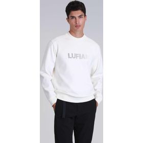 Lufian 112030145 Luther Kırık Beyaz Erkek Sweatshirt