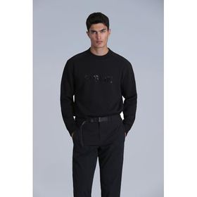 Lufian 112030145 Luther Siyah Erkek Sweatshirt