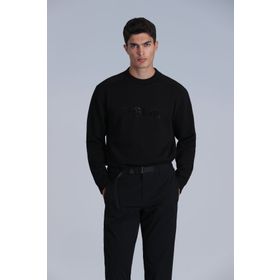 Lufian 112030145 Luther Siyah Erkek Sweatshirt
