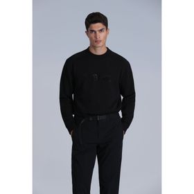 Lufian 112030145 Luther Siyah Erkek Sweatshirt