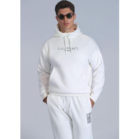 Lufian 112030152 Brave Kırık Beyaz Erkek Sweatshirt