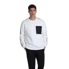 Lufian 112030153 Kırık Beyaz Erkek Sweatshirt