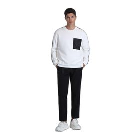Lufian 112030153 Kırık Beyaz Erkek Sweatshirt