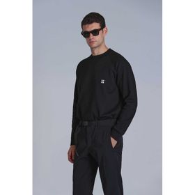 Lufian 112030154 Grant Siyah Erkek Sweatshirt