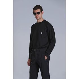Lufian 112030154 Grant Siyah Erkek Sweatshirt