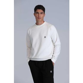 Lufian 112030154 Kırık Beyaz Grant Erkek Sweatshirt