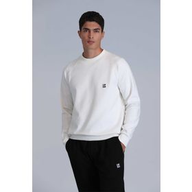 Lufian 112030154 Kırık Beyaz Grant Erkek Sweatshirt