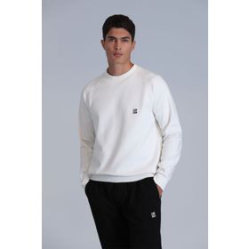 Lufian 112030154 Kırık Beyaz Grant Erkek Sweatshirt