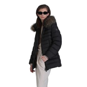 Lufian 122120039 Elit Siyah Kaz Tüyü Kadın Mont