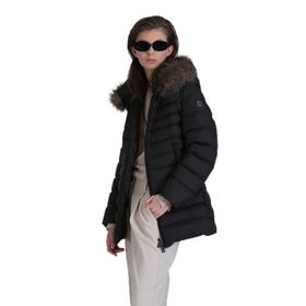 Lufian 122120039 Elit Siyah Kaz Tüyü Kadın Mont