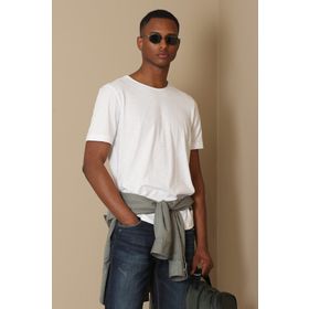 Lufian 627111020134 Junya Basic Beyaz Erkek T-shirt