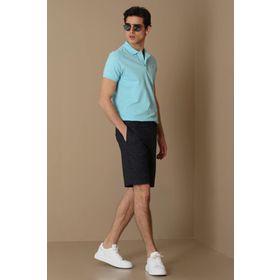 Lufian 627111040091 Mavi Laon Spor Polo Yaka Erkek T-shirt