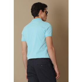 Lufian 627111040091 Mavi Laon Spor Polo Yaka Erkek T-shirt