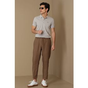Lufian 627111040091 Taş Laon Spor Polo Yaka Erkek T-shirt