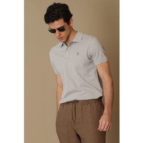 Lufian 627111040091 Taş Laon Spor Polo Yaka Erkek T-shirt