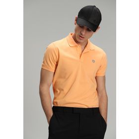 Lufian 627111040091 Turuncu Laon Spor Polo Yaka Erkek T-shirt