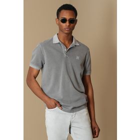 Lufian 627111040092 Koyu Gri Erkek Vernon Spor Polo Yaka T-shirt