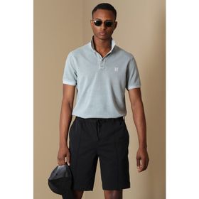 Lufian 627111040092 Koyu Gri Erkek Vernon Spor Polo Yaka T-shirt