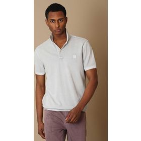 Lufian 627111040092 Vernon Açık Gri Spor Polo Yaka Erkek T-shirt