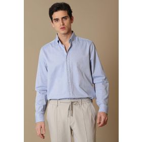 Lufian 627112010603 Mavi Daniel Basic Slim Fit Erkek Gömlek