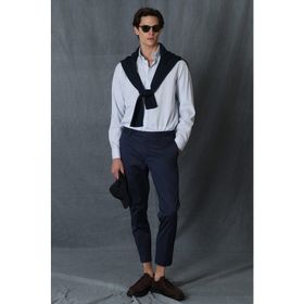 Lufian Alvi Smart Lacivert Chino Slim Fit Erkek Pantolon