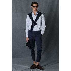 Lufian Alvi Smart Lacivert Chino Slim Fit Erkek Pantolon