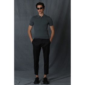 Lufian Alvi Smart Siyah Chino Slim Fit Erkek Pantolon