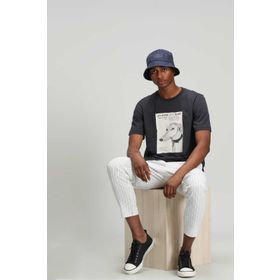 Lufian Best Beyaz Grafik Basic Erkek T-shirt