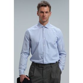 Lufian Bud Mavi Comfort Fit Basic Erkek Gömlek