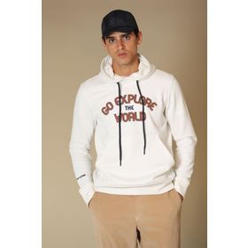Lufian Charge Kırık Beyaz Erkek Sweatshirt