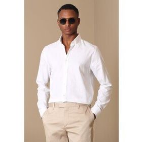Lufian Danıel Basic Slim Fit Mavi Erkek Gömlek