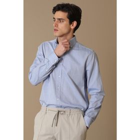 Lufian Danıel Smart Comfort Slim Fit Mavi Erkek Gömlek