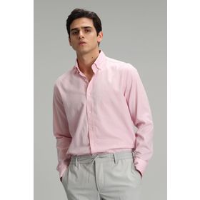 Lufian Danıel Smart Comfort Slim Fit Pembe Erkek Gömlek