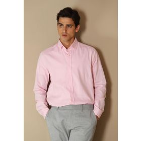 Lufian Danıel Smart Comfort Slim Fit Pembe Erkek Gömlek
